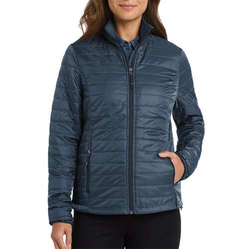 Ladies Packable Puffy Jacket Thumbnail