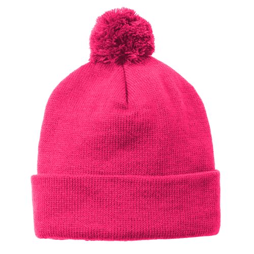 Solid Pom Pom Beanie Thumbnail
