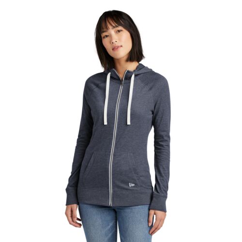 Ladies Sueded Cotton Blend Full Zip Hoodie Thumbnail