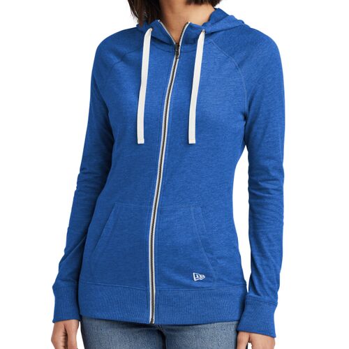 Ladies Sueded Cotton Blend Full Zip Hoodie Thumbnail