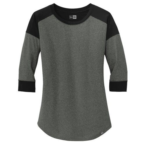 Ladies Heritage Blend 3/4 Sleeve Baseball Raglan Tee Thumbnail