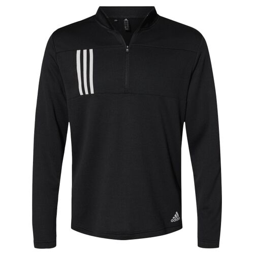 Adidas 3-Stripes Double Knit Quarter-Zip Pullover Thumbnail