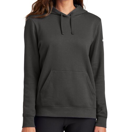 Nike Women's Club Fleece Sleeve Swoosh Pullover Hoodie Thumbnail