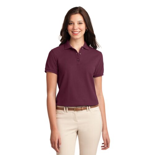 Port Authority® Women's Silk Touch™ Polo (NO SIZE UPCHARGE) Thumbnail