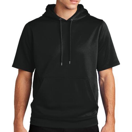 Sport Wick ® Fleece Short Sleeve Hooded Pullover - L. Chest Thumbnail