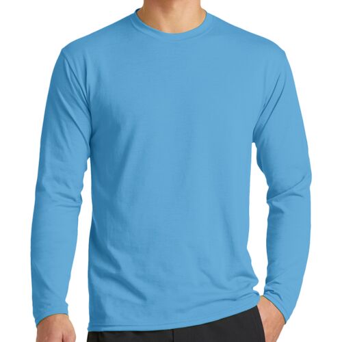 Long Sleeve Performance Blend Tee - L. Chest Thumbnail