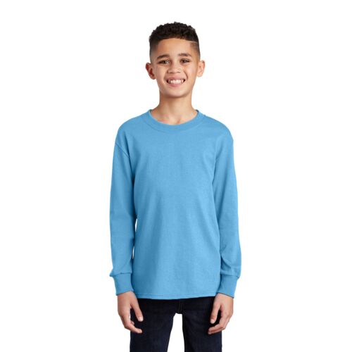 Youth Long Sleeve Core Cotton Tee - L. Chest Thumbnail
