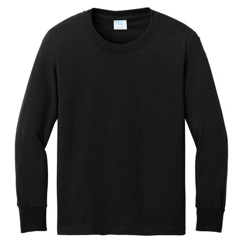 Youth Long Sleeve Core Cotton Tee - L. Chest Thumbnail