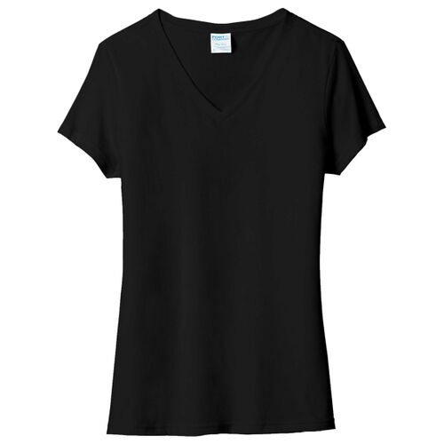 Ladies Tri Blend V Neck Tee - L. Chest Thumbnail