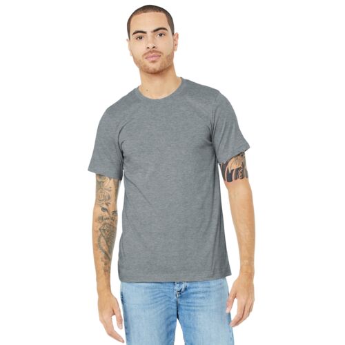 BELLA+CANVAS® Unisex Heather CVC Short Sleeve Tee - L. Chest Thumbnail