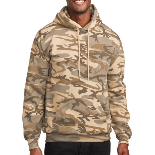  Core Fleece Camo Pullover Hooded Sweatshirt - left chest  Thumbnail