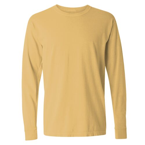  Garment-Dyed Heavyweight Long Sleeve T-Shirt - left chest  Thumbnail