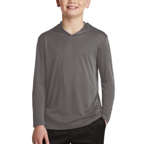 Youth PosiCharge ® Competitor Hooded Pullover - left chest  Thumbnail