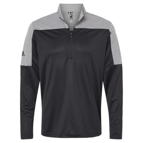 Men's Ultimate365 Lightweight Colorblocked Quarter-Zip Pullover - left chest  Thumbnail