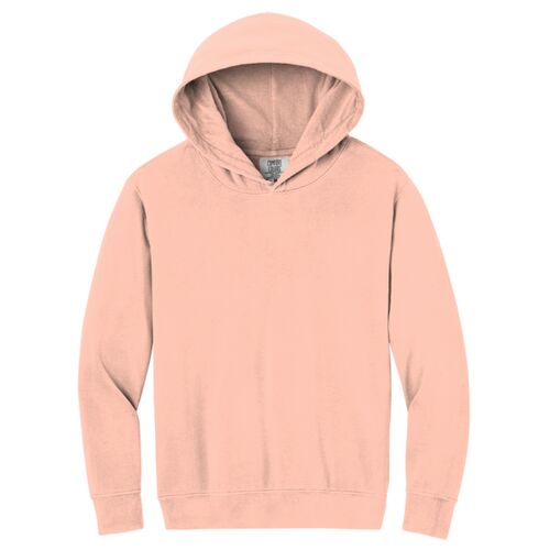 Youth Lightweight Hooded Sweatshirt - left chest  Thumbnail