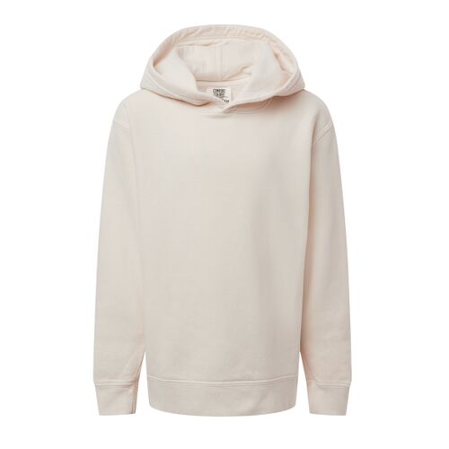 Youth Garment-Dyed Lightweight Fleece Hooded Sweatshirt - left chest  Thumbnail