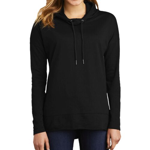 District® Women’s Featherweight French Terry™ Hoodie - left chest  Thumbnail