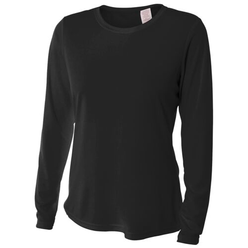 Women's Cooling Performance Long Sleeve Tee - left chest  Thumbnail