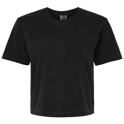 Women's Garment-Dyed Heavyweight Boxy T-Shirt -left chest  Thumbnail
