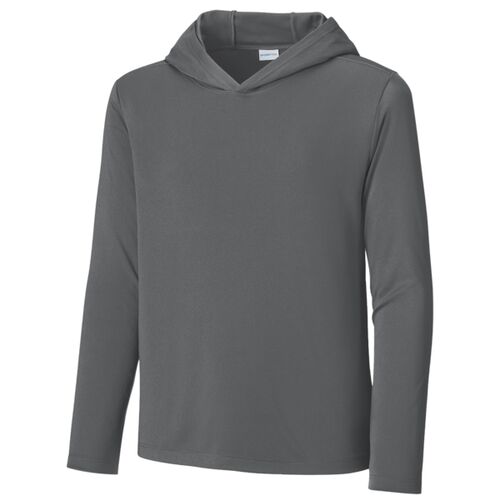 Youth Posi UV ® Pro Long Sleeve Hoodie - left chest Thumbnail